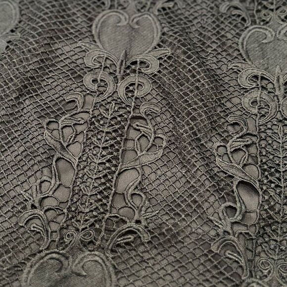 Angel Biba Navy Lace Cross Back Mini Dress NWT - Picture 5 of 5